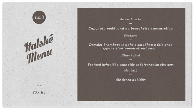 Italské menu
