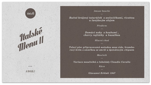 Italské menu II